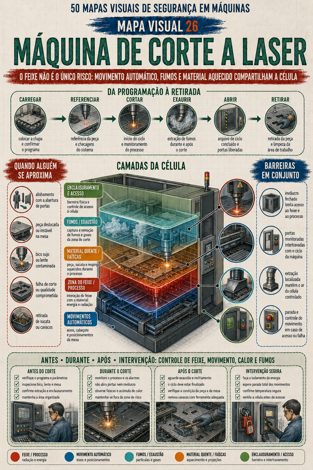 Prévia do resumo visual sobre máquina de corte a laser